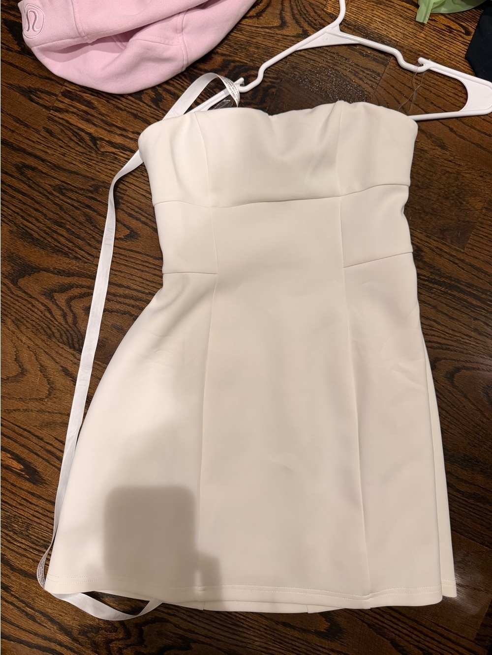 NWT LEAU BANDEU DRESS WHITE